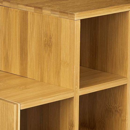 Bambusz borállvány SOLARIS természetes