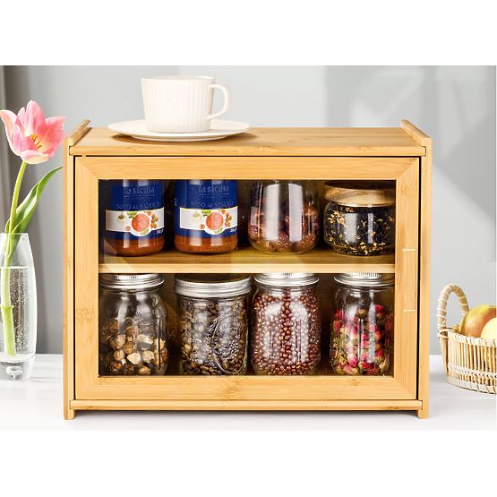 Bambusz kenyértartó Pierre, kenyértároló edény