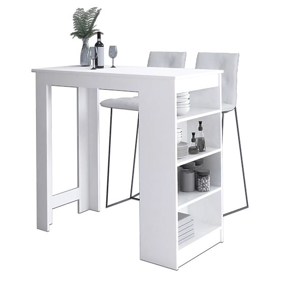 Bárasztal bárszékhez 115 cm Fehér
