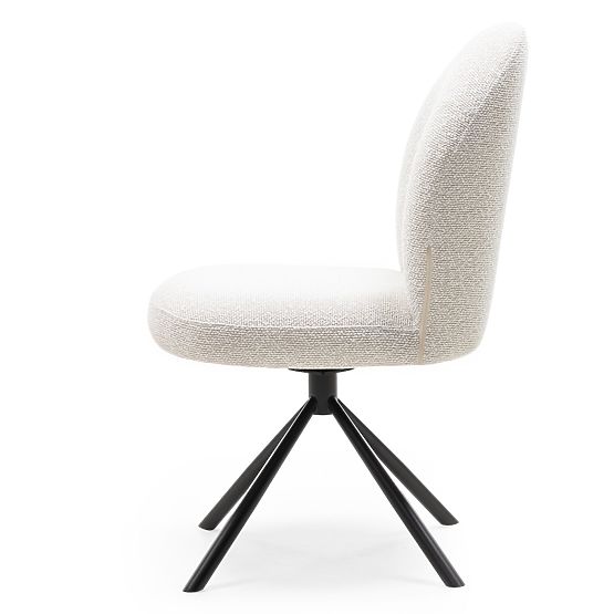 Belize forgószék világos bézs, lekerekített formák