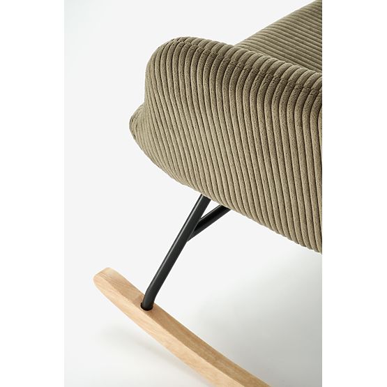 BELMIRO relaxációs fotel hintázó funkcióval, olíva (1p=1db)