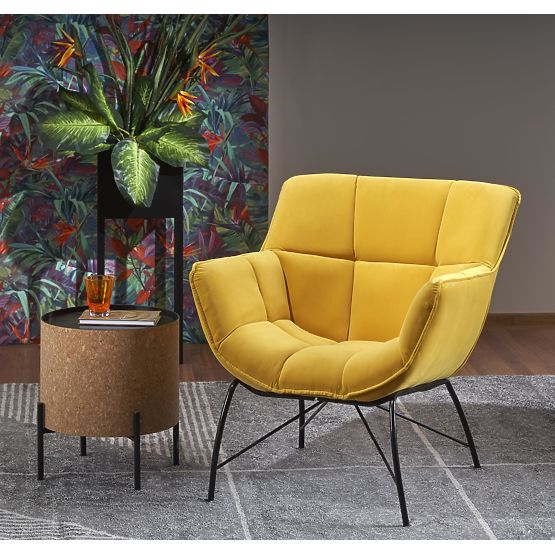 BELTON sárga relaxációs fotel (1p=1db)