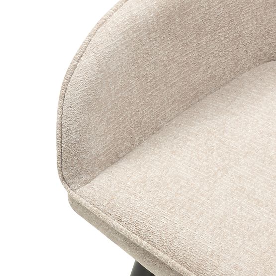 Berisso étkezőszék, cappuccino/fekete lábak