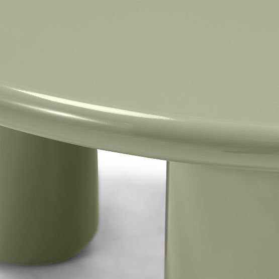 Blair dohányzóasztal 80 cm, olíva, fényes