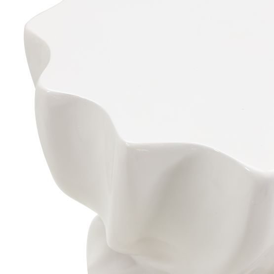 Bloom oldalsó asztal 35 cm, szürke-bézs, fényes