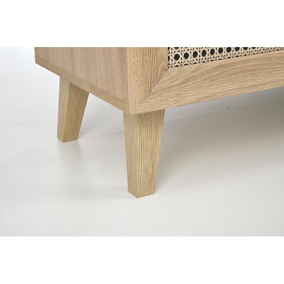 BORNEO KM-2 komód tölgy artisan/fekete (1p=1db)