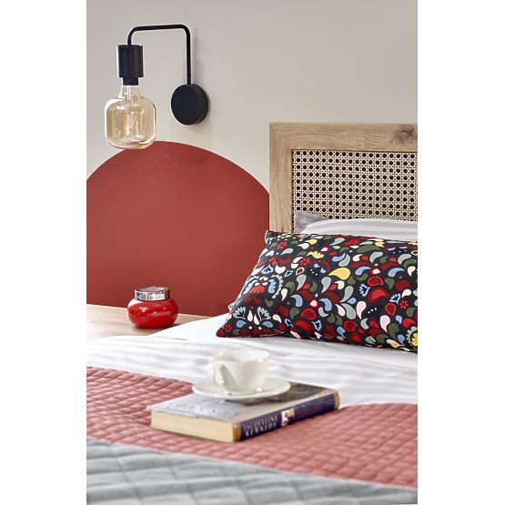 BORNEO LOZ-160 ágy 160 tölgy artisan/fekete (4p=1ks)