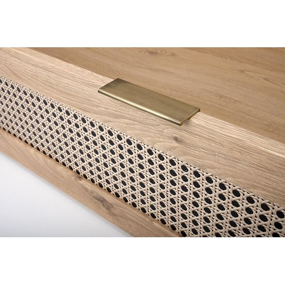 BORNEO LOZ-160 ágy 160 tölgy artisan/fekete (4p=1ks)