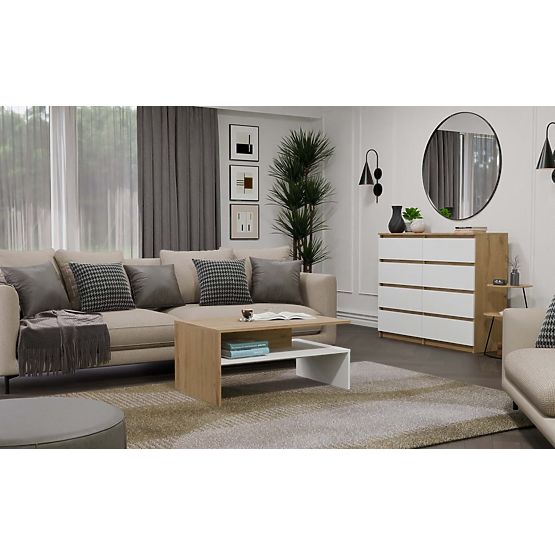 Boston dohányzóasztal BOSTON ARTISAN FEHÉR