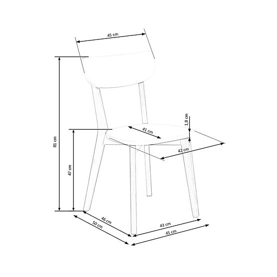 BUGGI étkezőszék - fehér