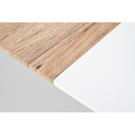 CALIBER kinyitható asztal fehér / san remo tölgy (1p=1db)