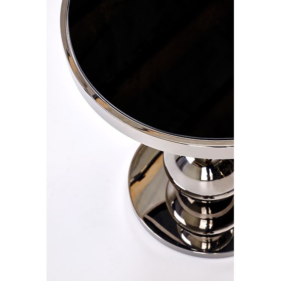 CARLA dohányzóasztal, fekete / ezüst (1p=1db)