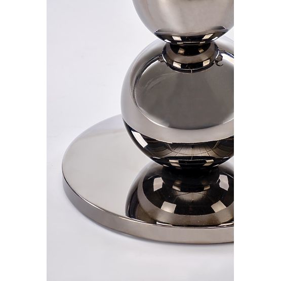 CARLA dohányzóasztal, fekete / ezüst (1p=1db)