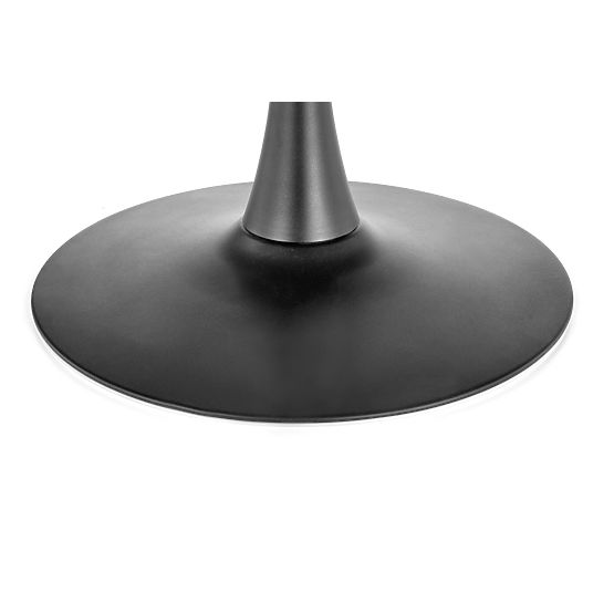 CARMELO kerek asztal, asztallap - dió, láb - fekete (3p=1ks)