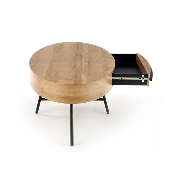 Carolina dohányzóasztal - fekete / arany tölgy