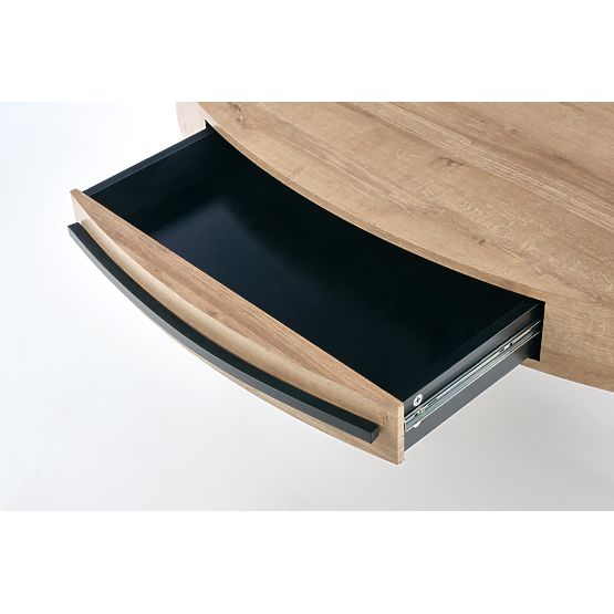 Carolina dohányzóasztal - fekete / arany tölgy