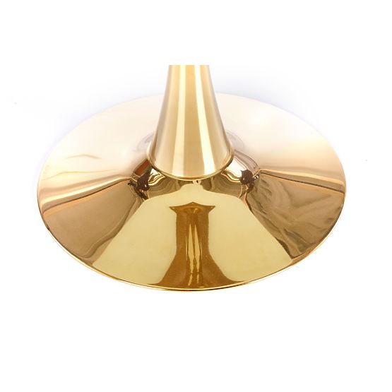 CASEMIRO asztal lap - fehér márvány, láb - arany (2p=1db)