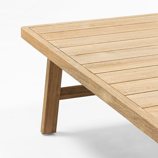 Castello kerti bútorkészlet, fonott, FSC akácfa, teak megjelenés, bézs