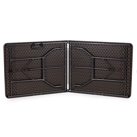 Catering készlet bankett asztal 180 cm 2 pad rattan barna ModernHome