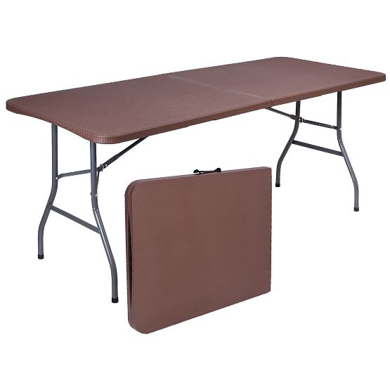 Catering készlet Rattan barna asztal 180 cm + 2 pad