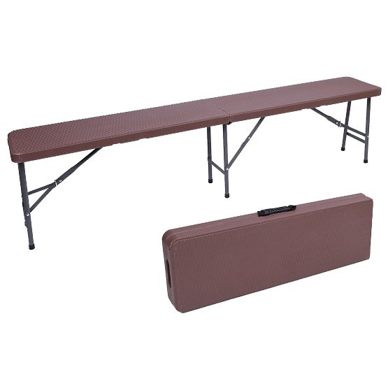 Catering készlet Rattan barna asztal 180 cm + 2 pad