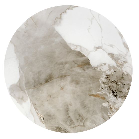 CECILIA_S dohányzóasztal fehér márvány / szürke / arany (2p=1ks)