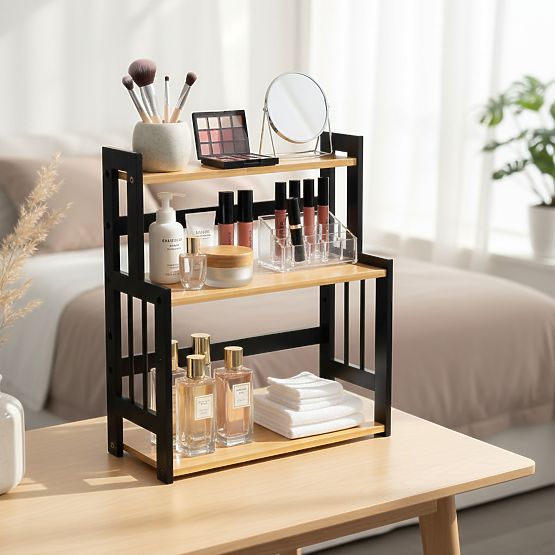 CEZAR NATURAL BLACK konyhai fűszertartó polc