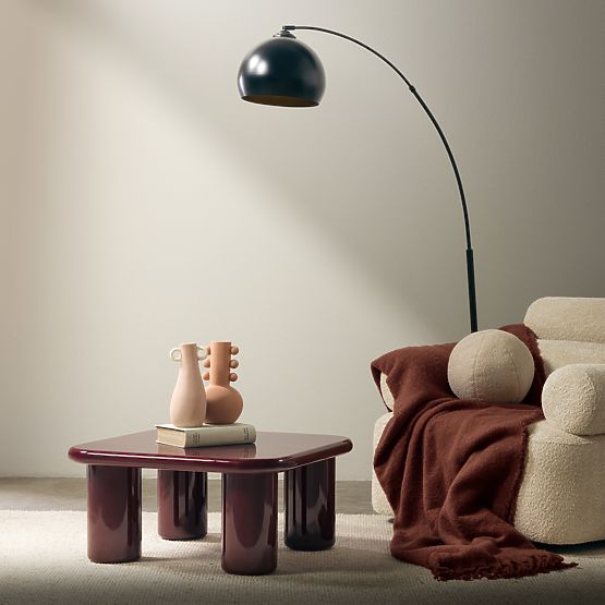 Cherry dohányzóasztal 70 cm, bordó/cseresznye, fényes