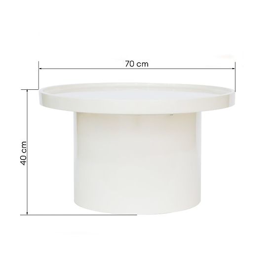 Chia doh 1nyz 0fa asztal, 70 cm, feh 0e9r, f 09f 09nyes
