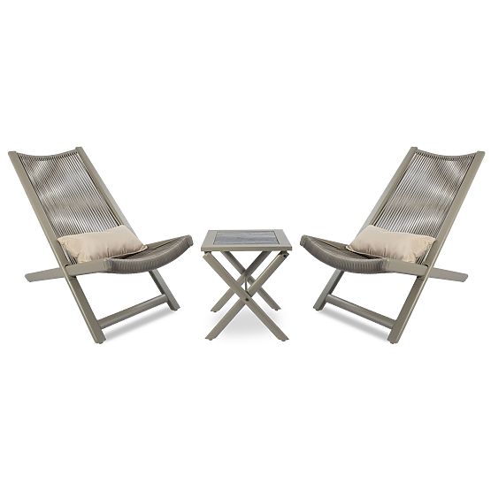 CHILL SAND terasz bútor szett napozóágyak és asztal
