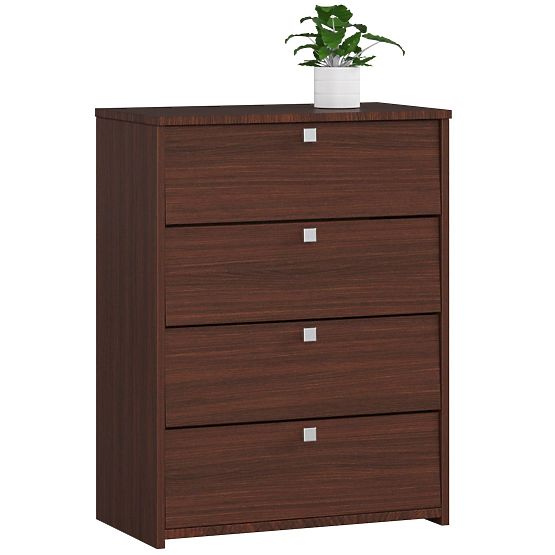 CIPŐTARTÓ 4 LEHAJTHATÓ AJTÓVAL 60 cm WENGE