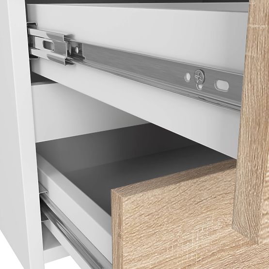 CL100 6SZ PK FEHÉR / SONOMA TÖLGY KOMÓD