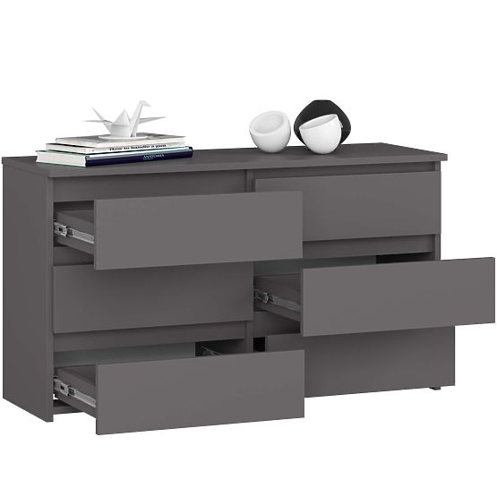 CL100 6SZ PK SZÜRKE KOMÓD