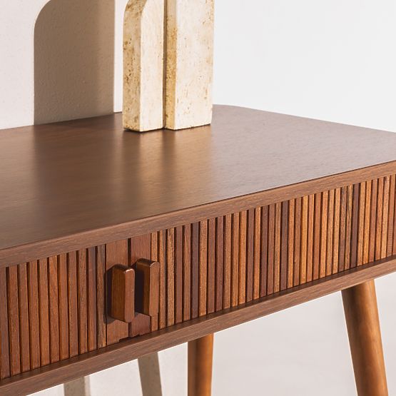 Clemente íróasztal lamellákkal, dió