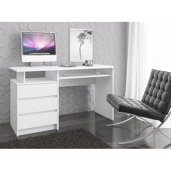 CLP ÍRÓASZTAL 135cm PK FEHÉR