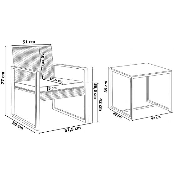 COFFI Kerti Bútorkészlet