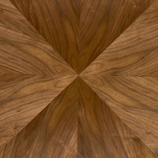 DANILO kerek asztal, lap - dió, lábak - fekete (2p=1db)