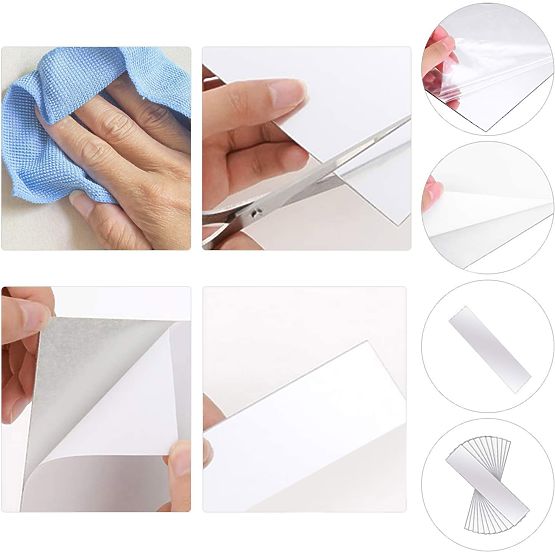 Dekoratív akril tükör Oblong 20 cm
