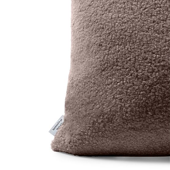 Dekoratív párnahuzat Calm 30x50 cm, boucle, barna