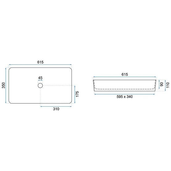Denis Marmo Shiny Ráépíthető Mosdó