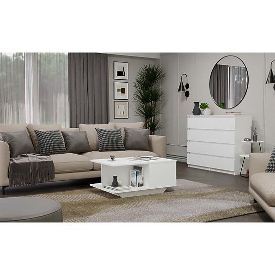 Denver dohányzóasztal DENVER FEHÉR