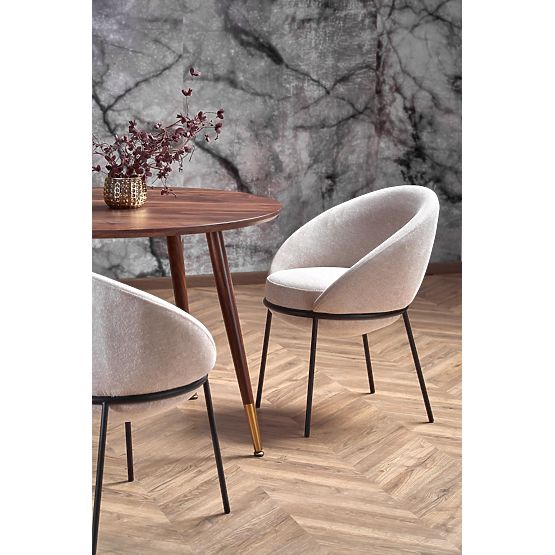 DOMENICO asztal lap - dió, lábak - dió / arany (2p=1db)