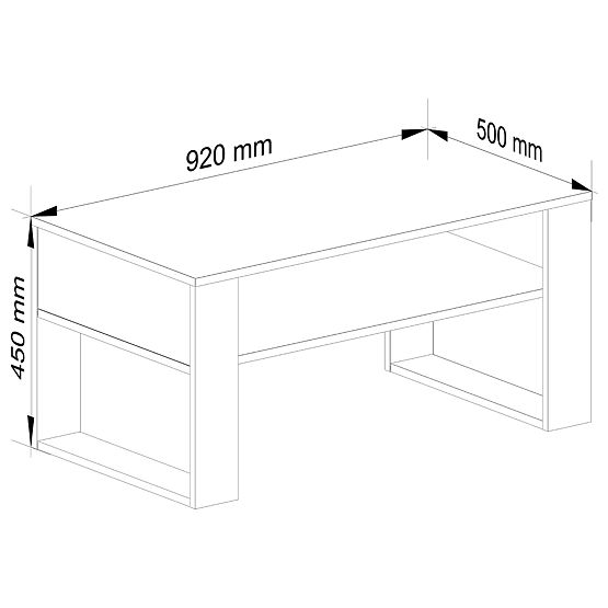 DOMI KONFERENCIAASZTAL CRAFT TÖLGY / FEKETE