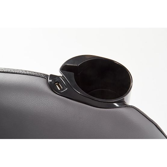 DOPIO masszázsfunkciós relaxációs fotel, szürke