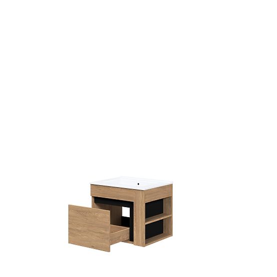 DUESA Mosdó alatti szekrény 60/1S arany tölgy (1p=1db)