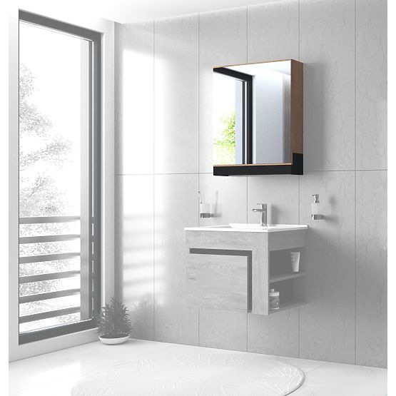 DUESA Tükrös szekrény 60/1D arany tölgy (1p=1db)