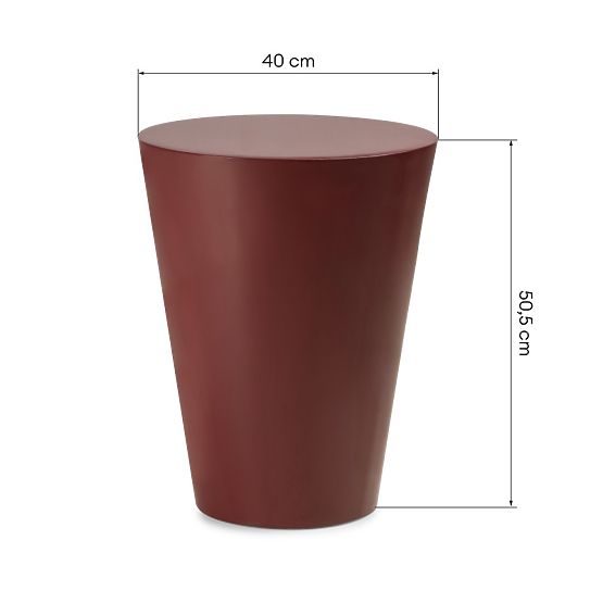 Eclipso oldalsó asztal, 40 cm, bordó-barna, fényes