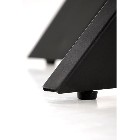 EDGAR asztal, asztallap - dió, lábak - fekete (2p=1ks)