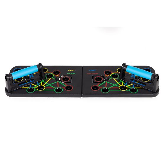 Edződeszka fogantyúkkal fekvőtámaszokhoz 25 az 1-ben készlet