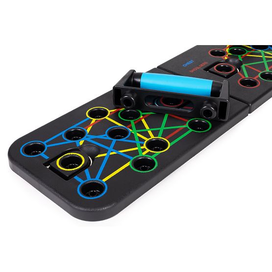 Edződeszka fogantyúkkal fekvőtámaszokhoz 25 az 1-ben készlet